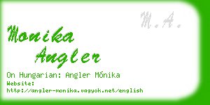 monika angler business card