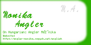 monika angler business card